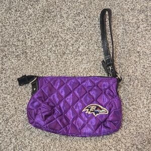 Purple Quilted Wristlet
